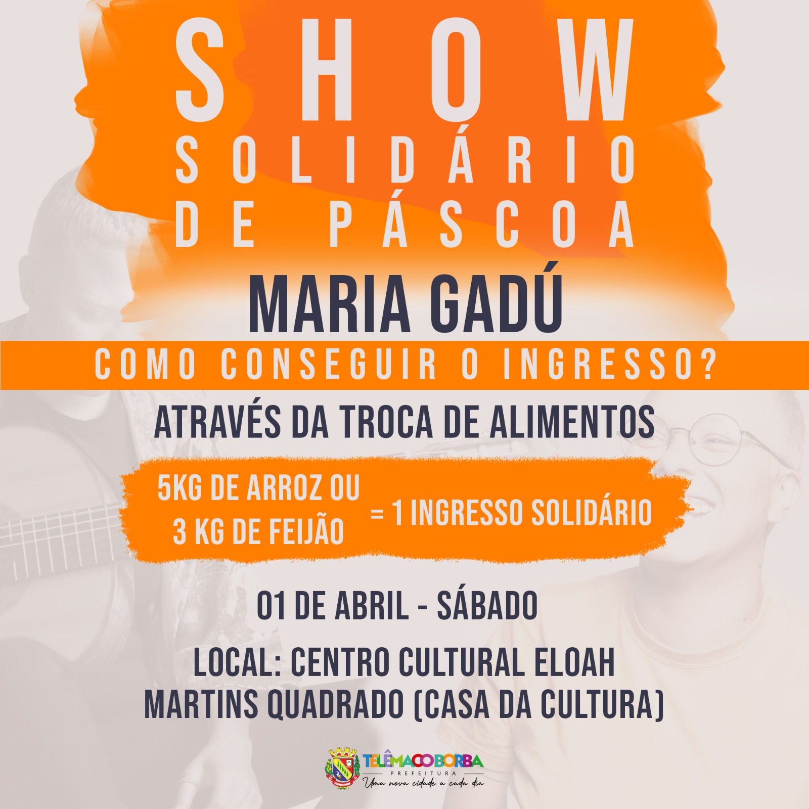 Retirada de ingresso para o Show de Maria Gadú será neste sábado